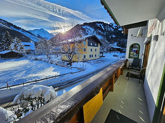 Apartment Luttinger Bichlbach winter panorama