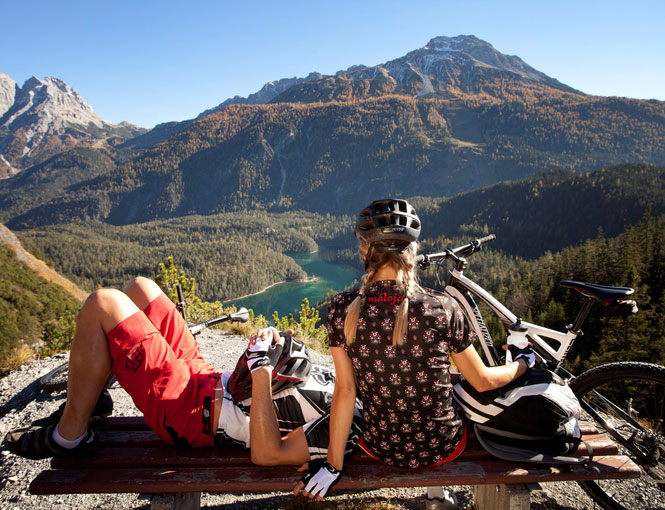 Mountainbike Rast Zugspitzarena